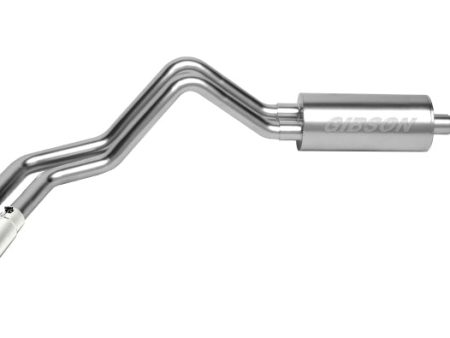 Gibson 2001 Chevrolet Silverado 3500 Base 8.1L 3in 2.5in Cat-Back Dual Sport Exhaust - Stainless Fashion