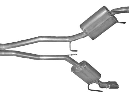 Gibson 2010 Chevrolet Camaro SS 6.2L 2.25in Cat-Back Dual Exhaust - Stainless Supply