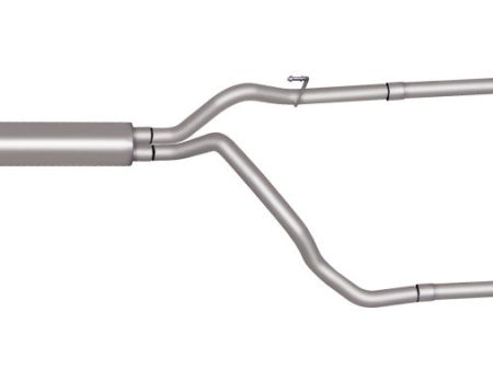 Gibson 2003 Dodge Ram 1500 Laramie 5.7L 2.5in Cat-Back Dual Split Exhaust - Aluminized Hot on Sale