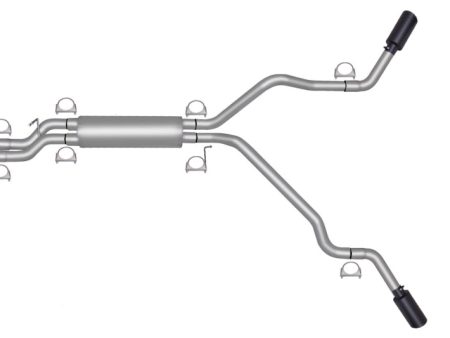 Gibson 99-03 GMC Sierra 1500 SL 5.3L 2.5in Cat-Back Dual Extreme Exhaust - Black Elite For Cheap