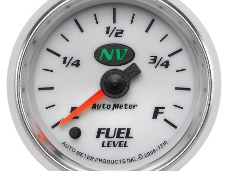 AutoMeter Gauge Fuel Level 2-1 16in. 0-280 Ohm Programmable NV Supply