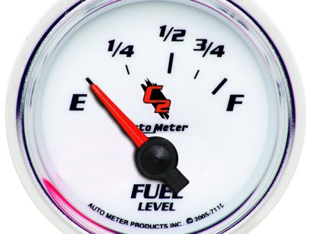 AutoMeter Gauge Fuel Level 2-1 16in. 73 Ohm(e) to 10 Ohm(f) Elec C2 Sale